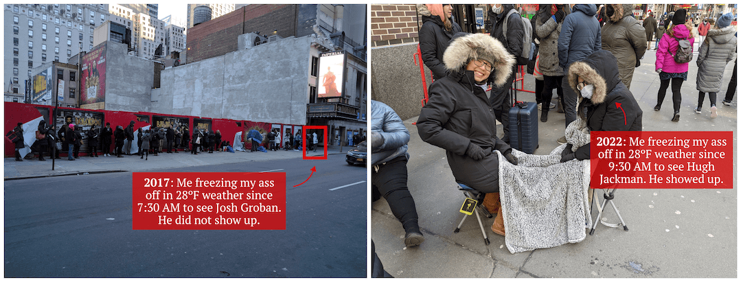Rushing in the cold is definitely type 2 fun.