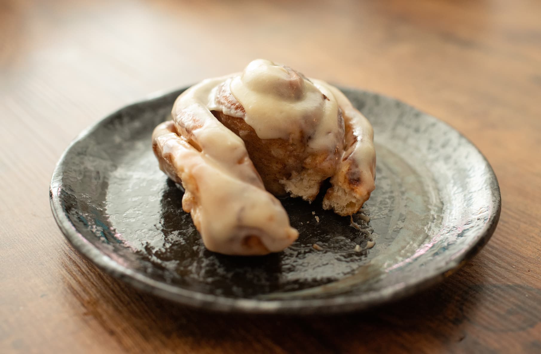 Oozing with cinnamon sugar and cream cheese frosting, these rolls can also be frozen to bake later.