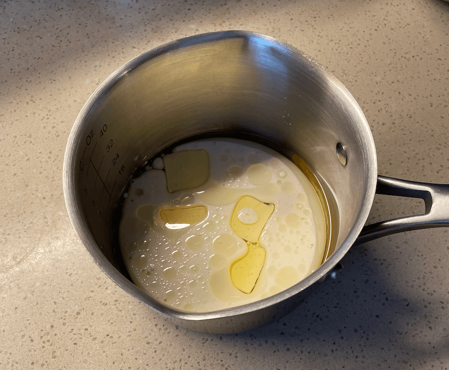 Note: This photo is before heating